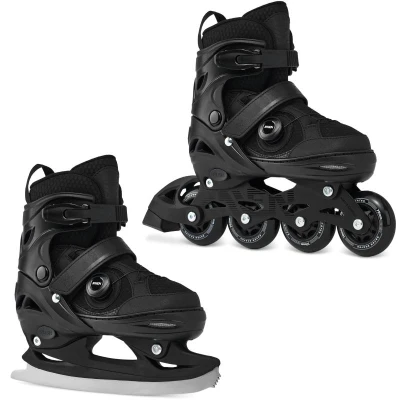 Raven Oxen PRO Black ABEC9 dětské brusle 2v1 Raven Oxen PRO Black ABEC9 dětské brusle 2v1