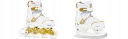 Raven Oxen White/Gold dětské brusle 2v1