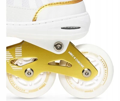 Raven Oxen White/Gold dětské brusle 2v1