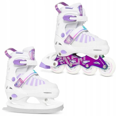 Raven Oxen White/Neo Chrome 2v1 dětské brusle
