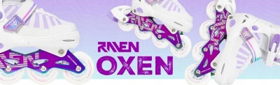 Raven Oxen White/Neo Chrome 2v1 dětské brusle