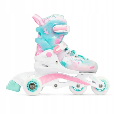 Raven Princess 3v1 MINT/PINK dětské kolečkové brusle