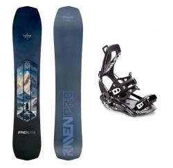 Raven PRO Legend snowboard + Raven Fastec FT360 black snowboardové vázání Raven PRO Legend snowboard + Raven Fastec FT360 black snowboardové vázání