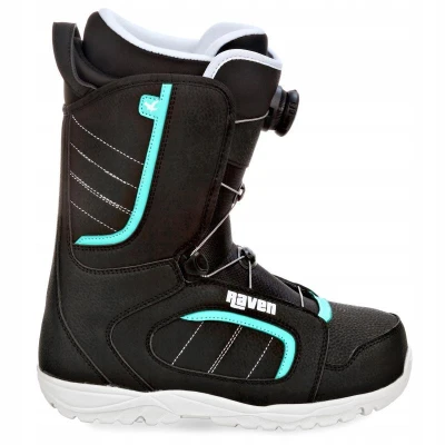 Raven PRO Marble Carbon Mint snowboard + Raven Fastec FT360 black/mint vázání + Raven Diva MOZ black/mint boty