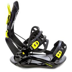Raven PRO OpenMind snowboard + Raven RAGE Fastec FT360 black/lime vázání + Raven Flush MOZ boty