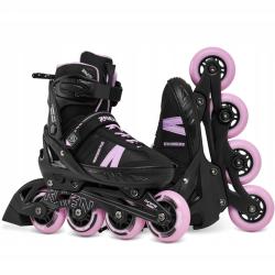 Raven Profession PLUS Black/Lila detské kolieskové korčule