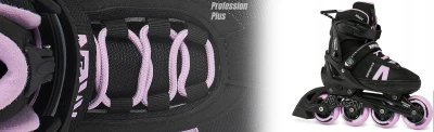 Raven Profession PLUS Black/Lila 2v1 dětské brusle