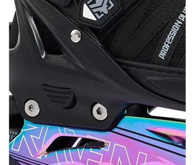 Raven Profession PLUS Black/Neo Chrome dětské kolečkové brusle