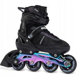Raven Profession PLUS Black/Neo Chrome 2v1 dětské brusle