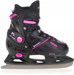 Raven Pulse black/fuchsia dětské brusle 2v1 POUZE EU 37-40, pánský (hokejový) (VÝPRODEJ)