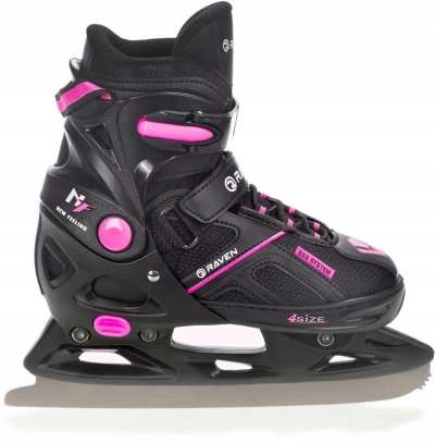 Raven Pulse black/fuchsia dětské brusle 2v1 POUZE EU 37-40, pánský (hokejový) (VÝPRODEJ)