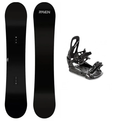 Raven Pure black pánský snowboard + Raven S230 Black vázání Raven Pure black pánský snowboard + Raven S230 Black vázání