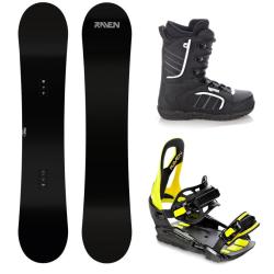 Raven Pure black pánsky snowboard + Raven S230 lime viazanie + Raven Target obuv