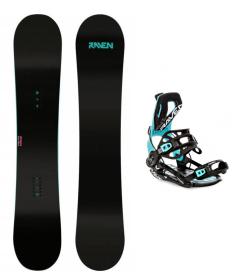 Raven Pure mint dámsky snowboard + Raven FT360 black/mint dámske viazanie