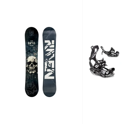 Raven Skull Super Wide snowboard + Raven Fastec FT360 black vázání