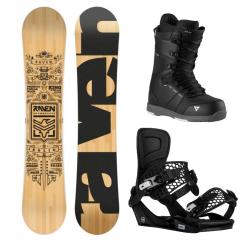 Raven Solid classic snowboard + Gravity Indy black viazanie + Gravity Void black/grey topánky