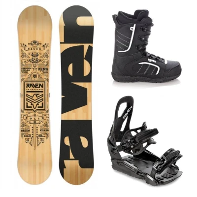 Raven Solid classic snowboard + Raven S230 Black vázání + Raven Target obuv Raven Solid classic snowboard + Raven S230 Black vázání + Raven Target obuv