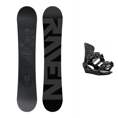 Raven Solid steel snowboard + Raven PRO King black snowboardové vázání