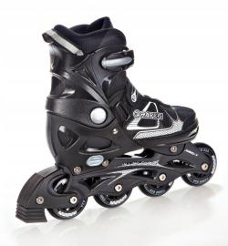 Raven Spirit black dětské brusle 4v1 POUZE EU 37-40, pánský (hokejový) (VÝPRODEJ)