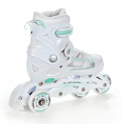 Raven Spirit white/mint dětské brusle 4v1 POUZE EU 40-43, dámský (se zoubky) (VÝPRODEJ)