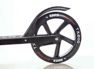 Raven Straight black 200 mm skládací koloběžka s ruční brzdou
