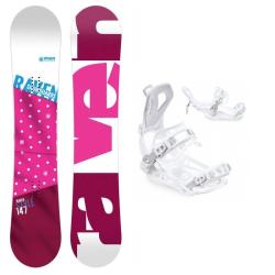 Raven Style Pink dámský snowboard + Raven FT360 white vázání