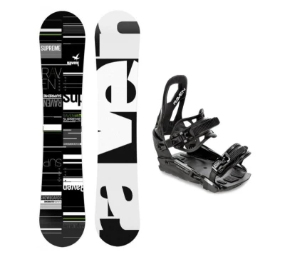 Raven Supreme black/green snowboard + Raven S230 Black vázání + sleva 300,- na příslušenství
