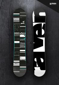 Raven Supreme black/mint dámský snowboard + Gravity Rise black vázání