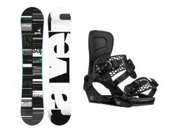 Raven Supreme black/mint dámský snowboard + Gravity Rise black vázání