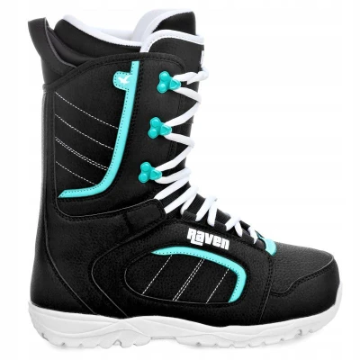 Raven Supreme black/mint snowboard + Raven Fastec FT360 black/mint vázání + Raven Diva black/mint boty