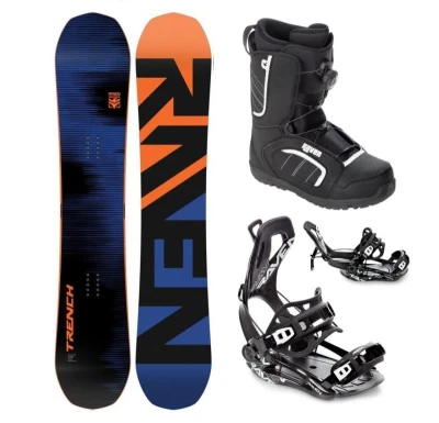 Raven Trench Carbon snowboard + Raven Fastec FT360 black vázání + Raven Target ATOP obuv Raven Trench Carbon snowboard + Raven Fastec FT360 black vázání + Raven Target ATOP obuv