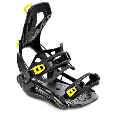 Raven Fastec FT360 black/lime snowboardové vázání