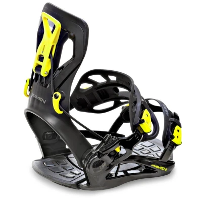 Raven Fastec FT360 black/lime snowboardové vázání