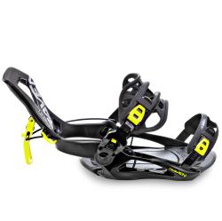 Raven RAGE Fastec FT360 black/lime snowboardové vázání