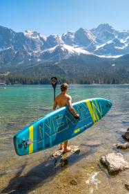 Raven WaveCruiser 11′5″ Blue/Lime 350cm paddleboard set