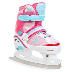 Raven Zoya 2v1 dětské brusle - svítící kola LED POUZE EU 27-30, dámský (se zoubky) (VÝPRODEJ)