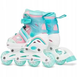 Raven Zoya Mint 2v1 dětské brusle - LED kolečka POUZE EU 27-30, dámský (se zoubky) (VÝPRODEJ)