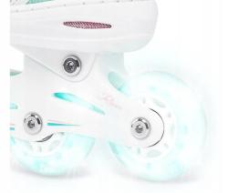 Raven Zoya Mint 2v1 dětské brusle - LED kolečka POUZE EU 27-30, dámský (se zoubky) (VÝPRODEJ)