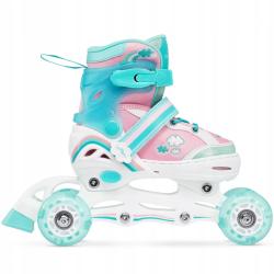 Raven Zoya Mint 3v1 dětské kolečkové brusle - LED kolečka