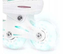 Raven Zoya Mint 4v1 dětské brusle - LED kolečka
