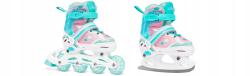 Raven Zoya Mint 2v1 dětské brusle - LED kolečka