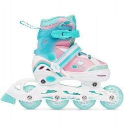 Raven Zoya Mint 2v1 dětské brusle - LED kolečka