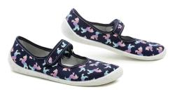 Raweks Dorotka D34 modro růžové dívčí baleríny