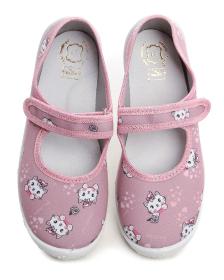 Raweks Dorotka D46 tmavoružové dievčenské balerínky