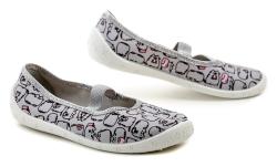 Raweks Sylwia S22 šedo ružové dievčenské baleríny