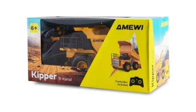 Amewi žluto-černý 9kanálový 1:24 RTR RC dumper sklápěcí nákladní vůz