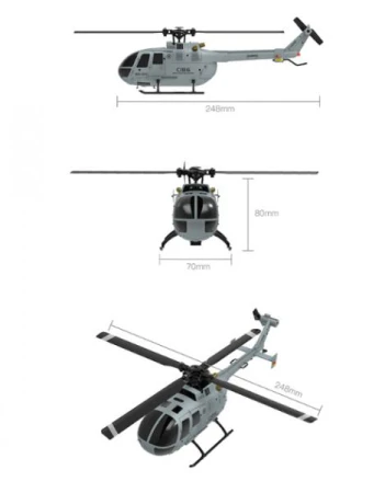 RC helikoptéra C186