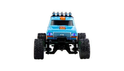 Amewi 1:64 RTR LED Tempomat 2,4GHz modro-oranžový kovový RC monster truck