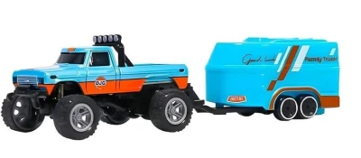RC Monster Truck kRovový s přívěsem 1:64 RTR LED Tempomat 2,4GHz RC Monster Truck kRovový s přívěsem 1:64 RTR LED Tempomat 2,4GHz