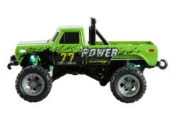 RC Monster Truck kovový s prívesom 1:64 RTR LED Tempomat 2,4GHz